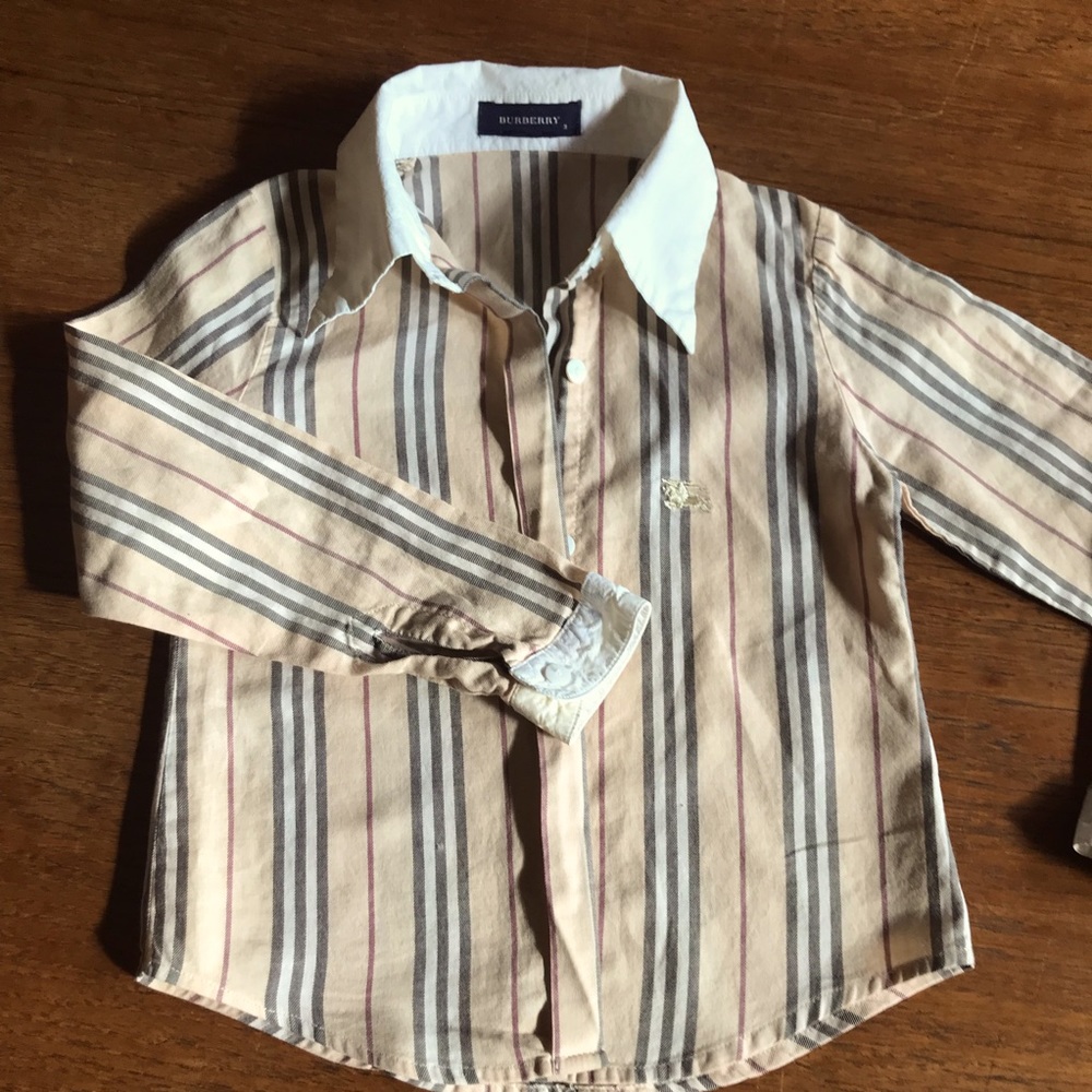 Burberry cotton shirt.  Toddler size 3